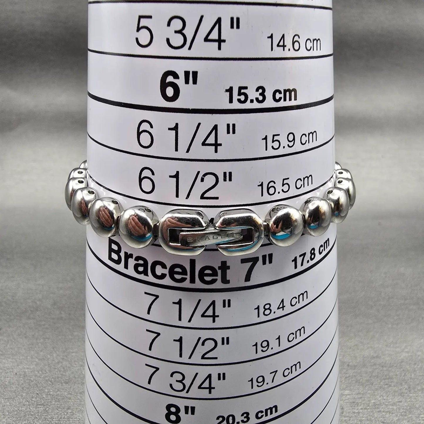 Skagen Watch Women 18mm MOP Dial Silver Tone Round 107SXXXS New Battery9