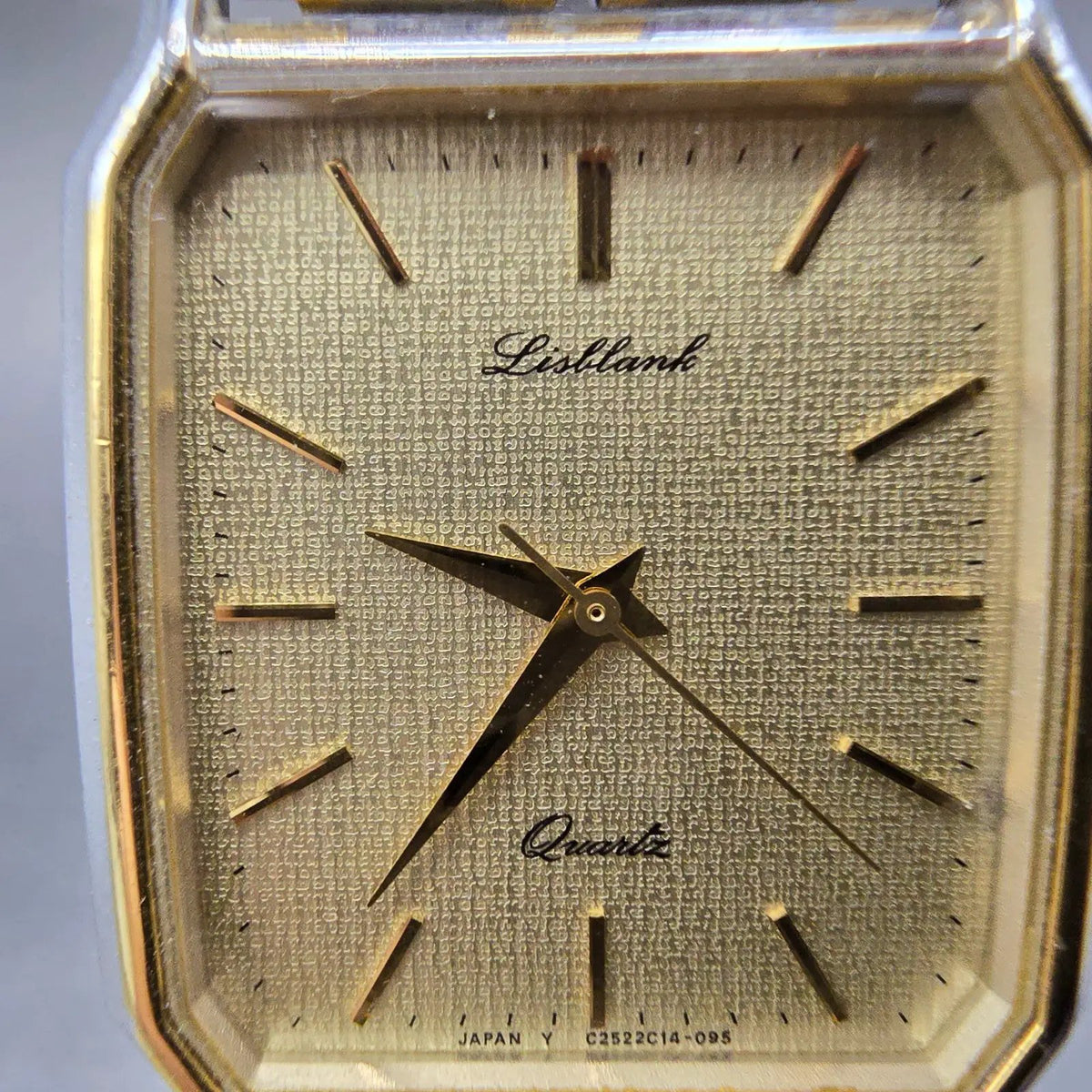 Orient Listlank Tank Watch Men 26mm Champagne Dial Two Tone C252C1-40 PARTS VTG2