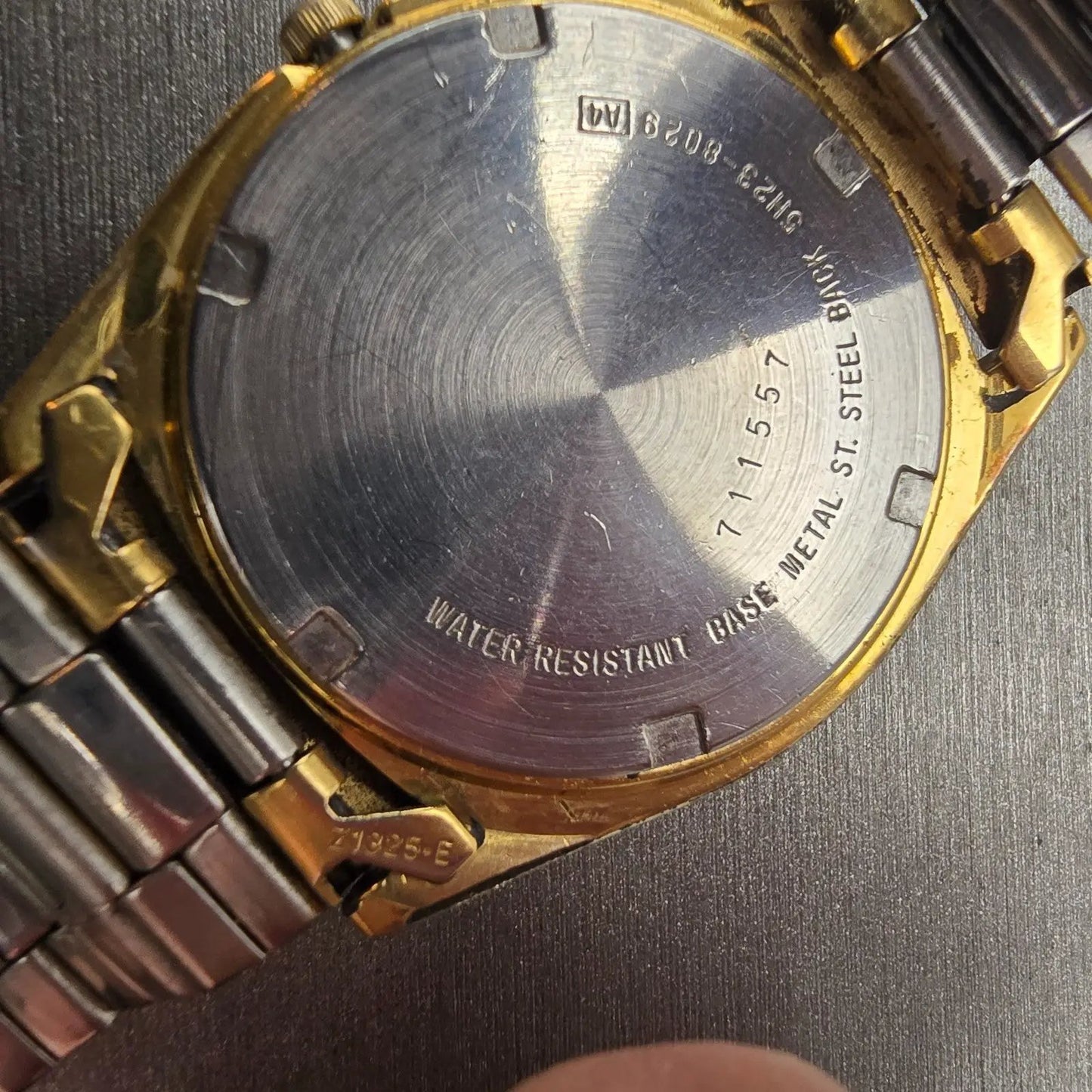 Seiko President Watch Men 36mm Gold Dial Gold Tone Daydate 5H23-8029 New Battery10