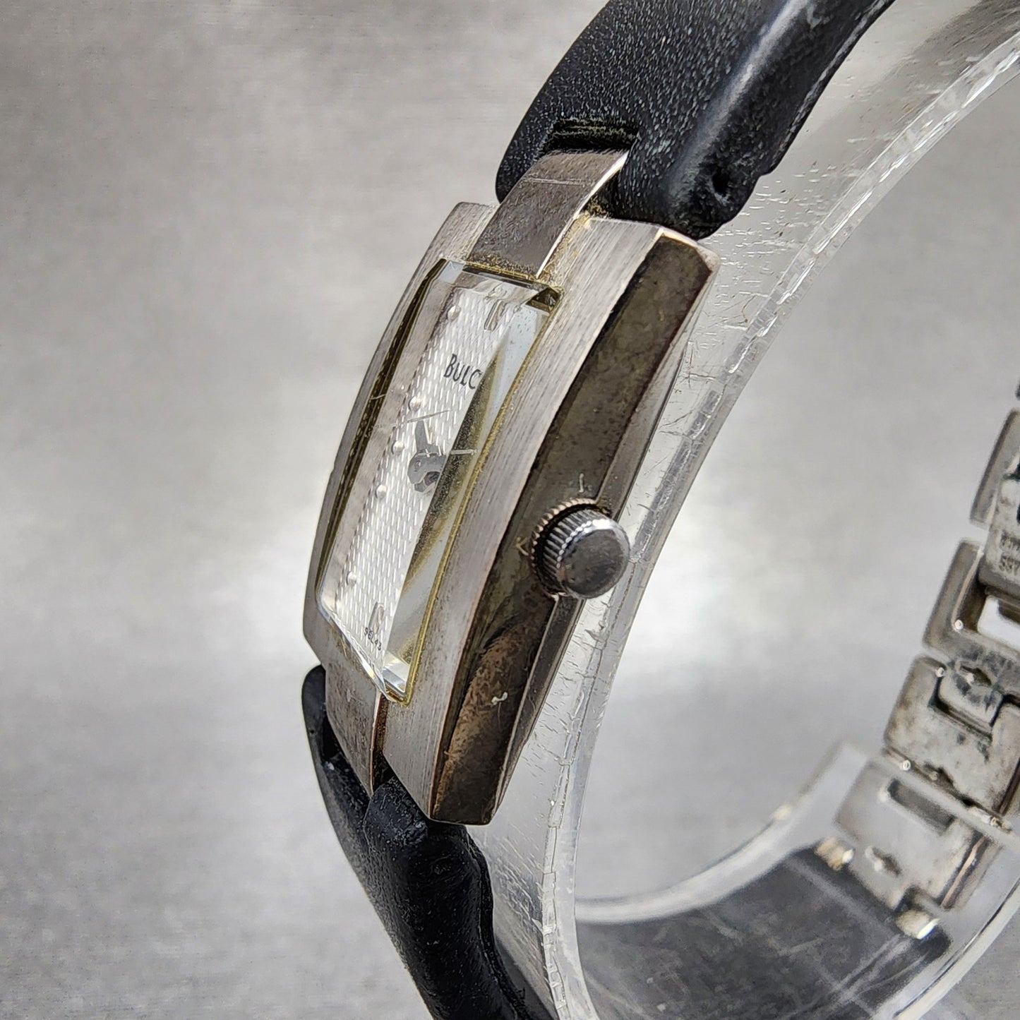 Bulova Tank Watch Women 16mm White Dial Silver Tone Rectangle 96L43 New Battery2