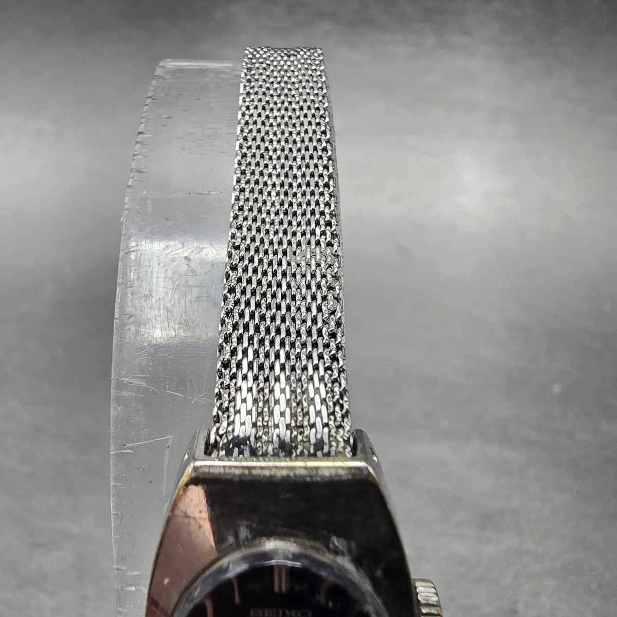 Seiko Watch Women 15mm Blue Dial Silver Tone Manual Wind Rectangle 11-7039 Runs4