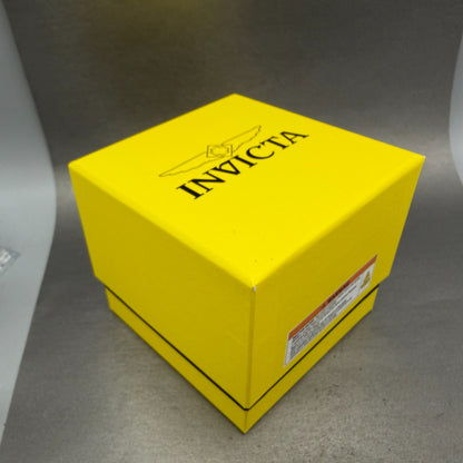 Invicta Pro Diver Watch Men 43mm Silver Dial Steel Date Round Red Green 447147