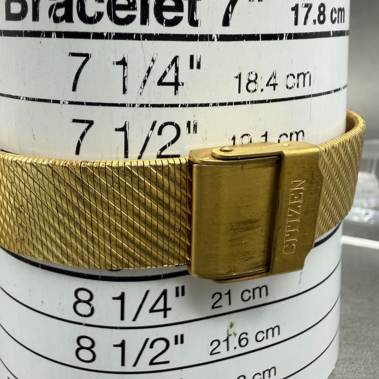 Citizen Tank Watch Unisex 25mm Champagne Dial Gold Tone 4031-490649 New Battery10
