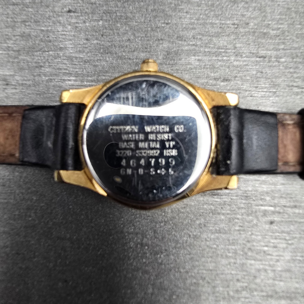 Citizen CQ Watch Women 22mm Silver Dial Gold Tone Round 3220-S32992 New Battery510