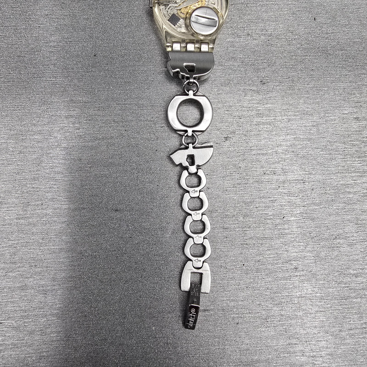 Swatch Menthol Tone Watch Women 25mm Silver Dial Clear Case LK292G New Battery 510