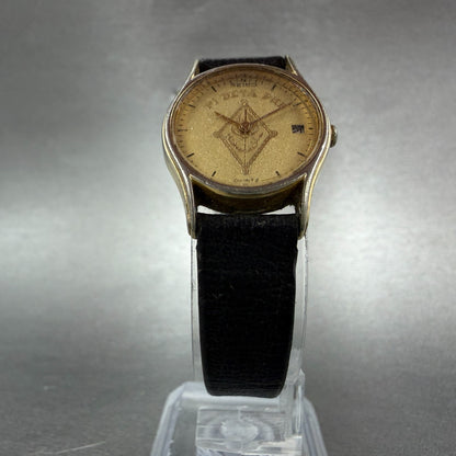 Seiko Watch Women 22mm Champagne Dial Gold Tone Round Date 3Y02-0039 New Battery5