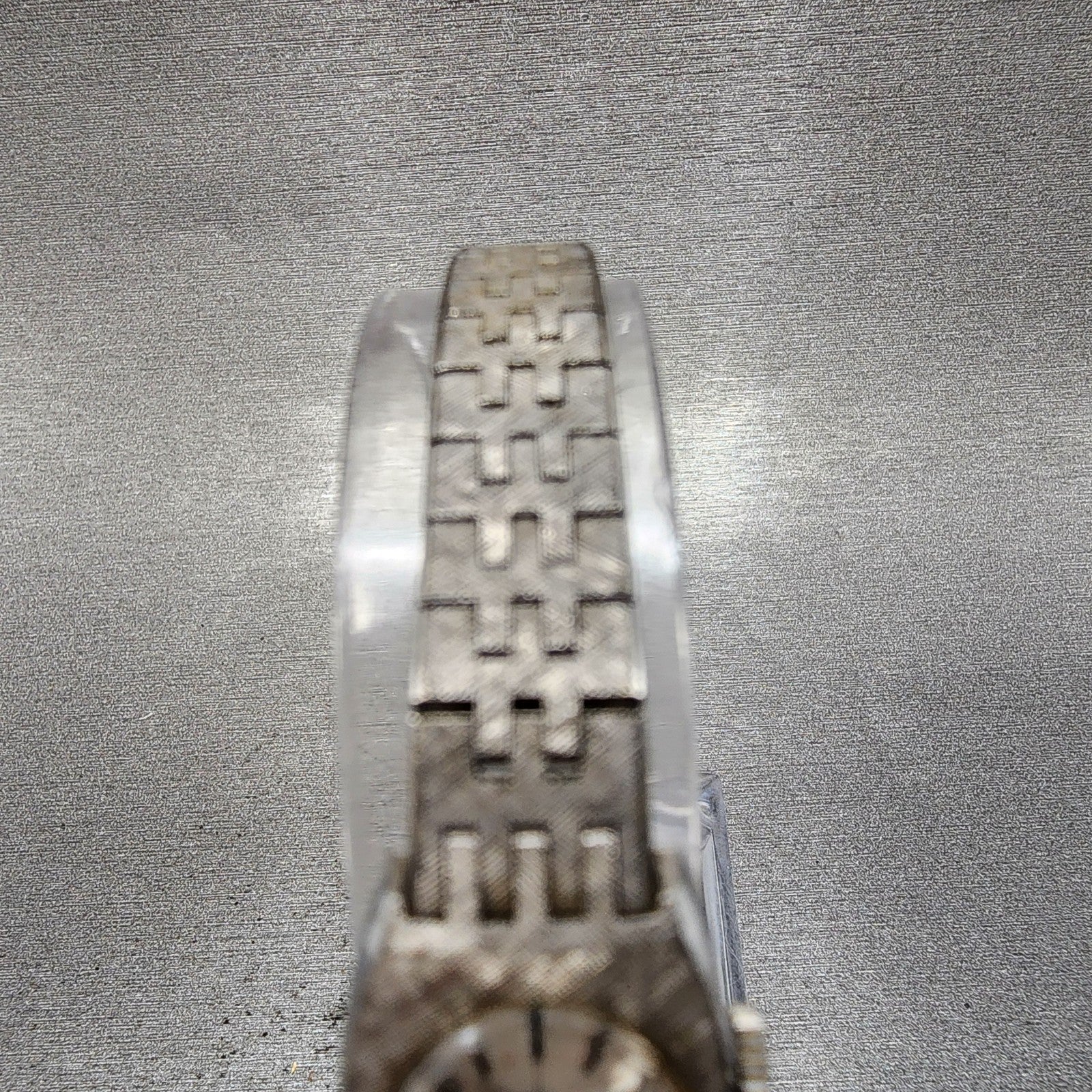 Seiko Watch Women 16mm Silver Dial Silver Tone Oval Manual 117060 Runs4