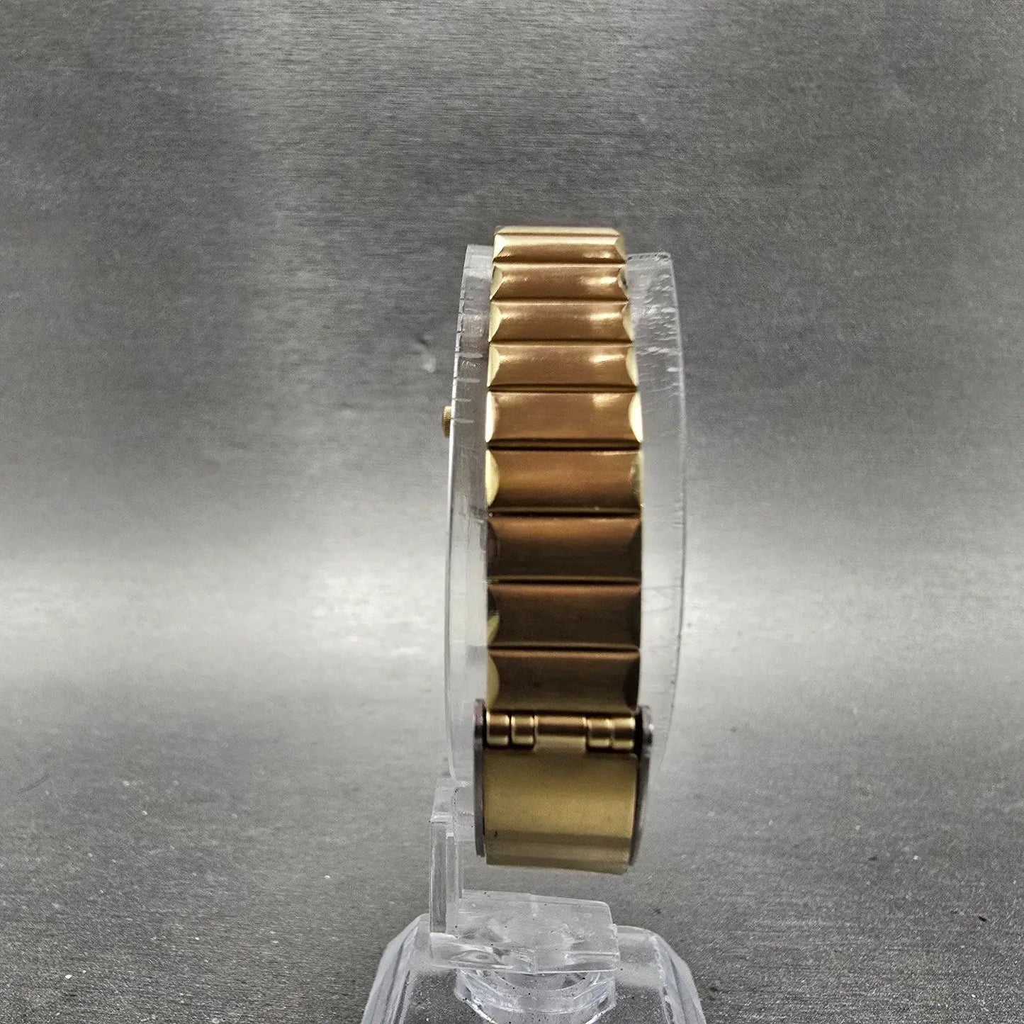 Junghans Noblesse Watch Women 19mm Silver Dial Gold Tone Rectangle New Battery7