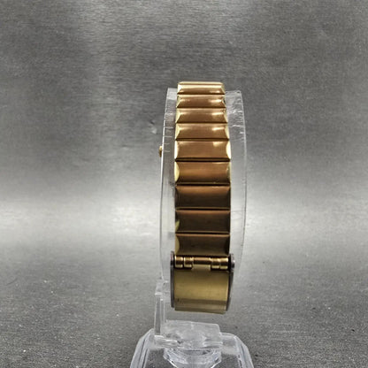 Junghans Noblesse Watch Women 19mm Silver Dial Gold Tone Rectangle New Battery7