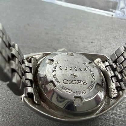 Seiko Maticlady Watch Women 23mm Silver Dial Silver Tone Date 2517-0211 Runs9