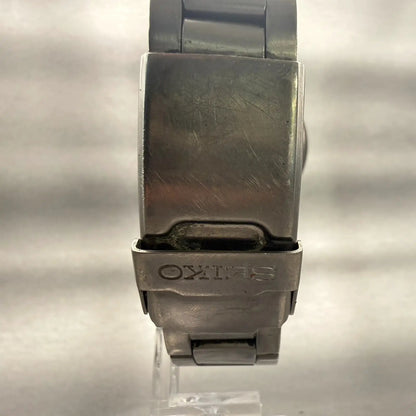 Seiko Titanium Watch Men 36mm Black Dial Gray Daydate Round 7N43-9050 New Batt7