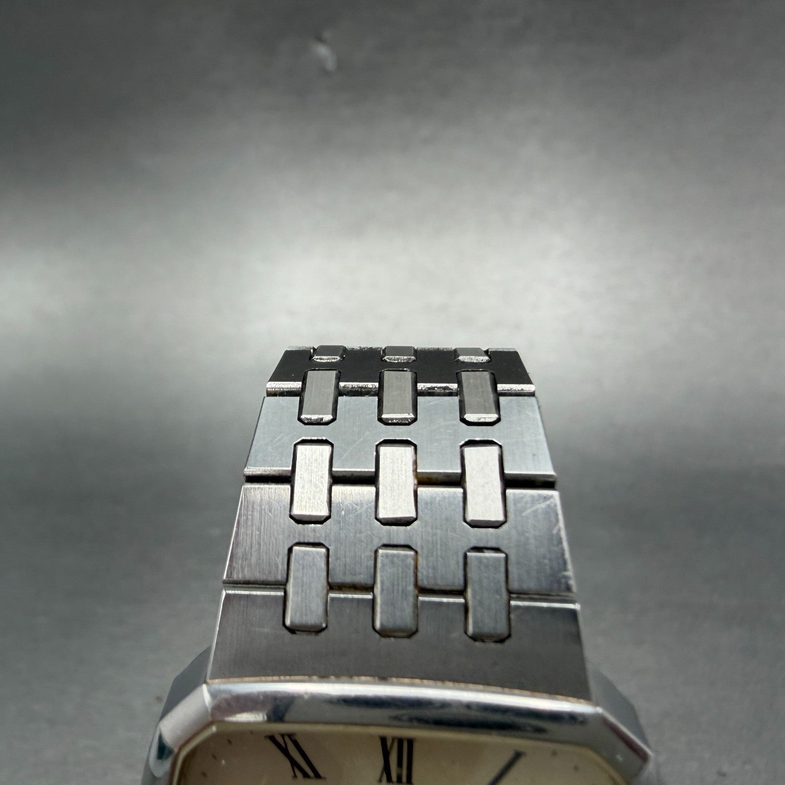 Seiko watch Men 32mm Champagne Dial Silver Tone Date 5855-5010 PARTS Vintage5