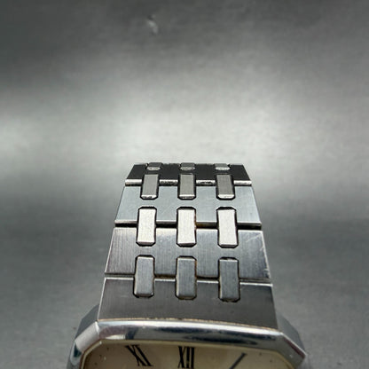 Seiko watch Men 32mm Champagne Dial Silver Tone Date 5855-5010 PARTS Vintage5