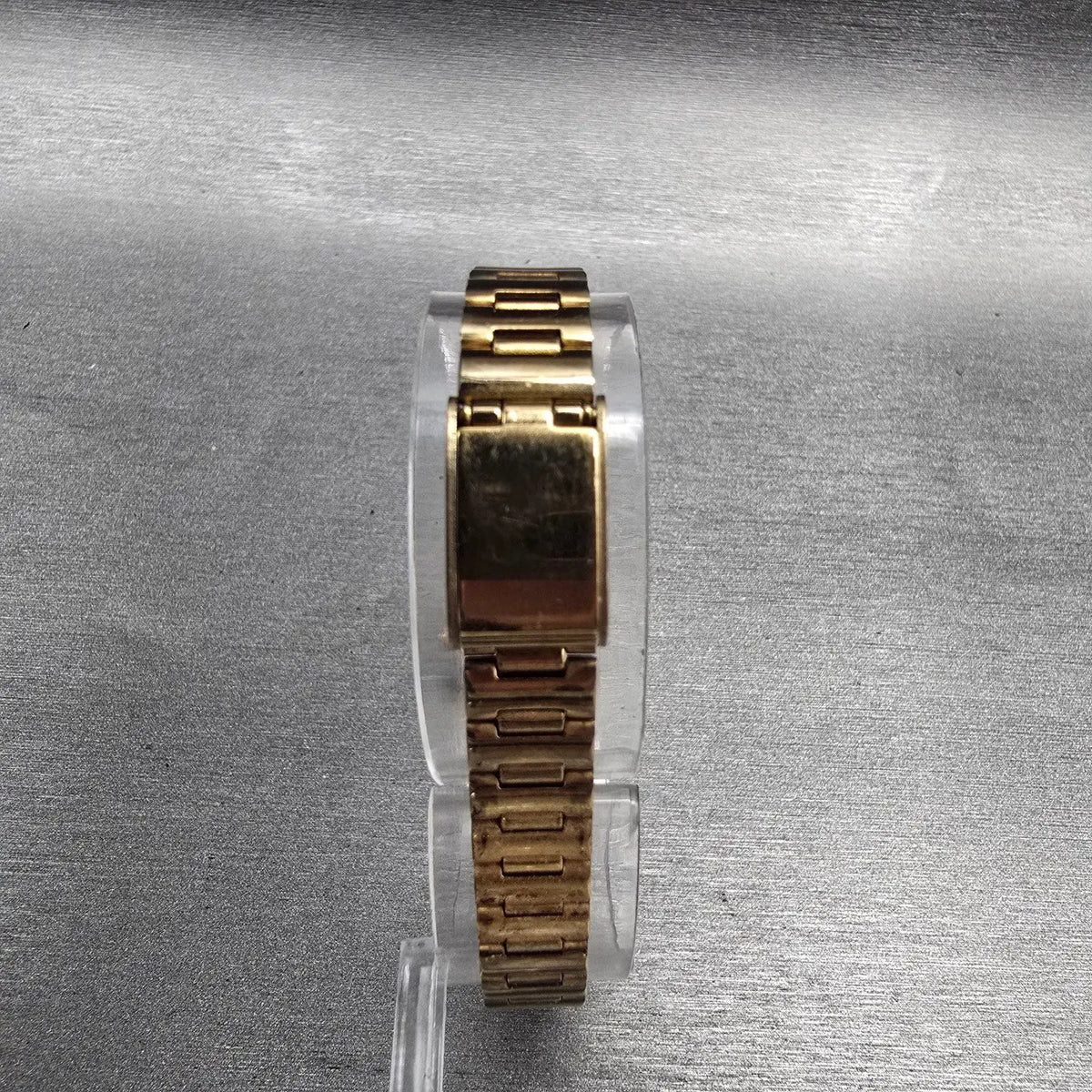 Seiko Watch Women 17mm Black Dial Gold Tone Oval 2Y01-5C89 New Battery Vintage7