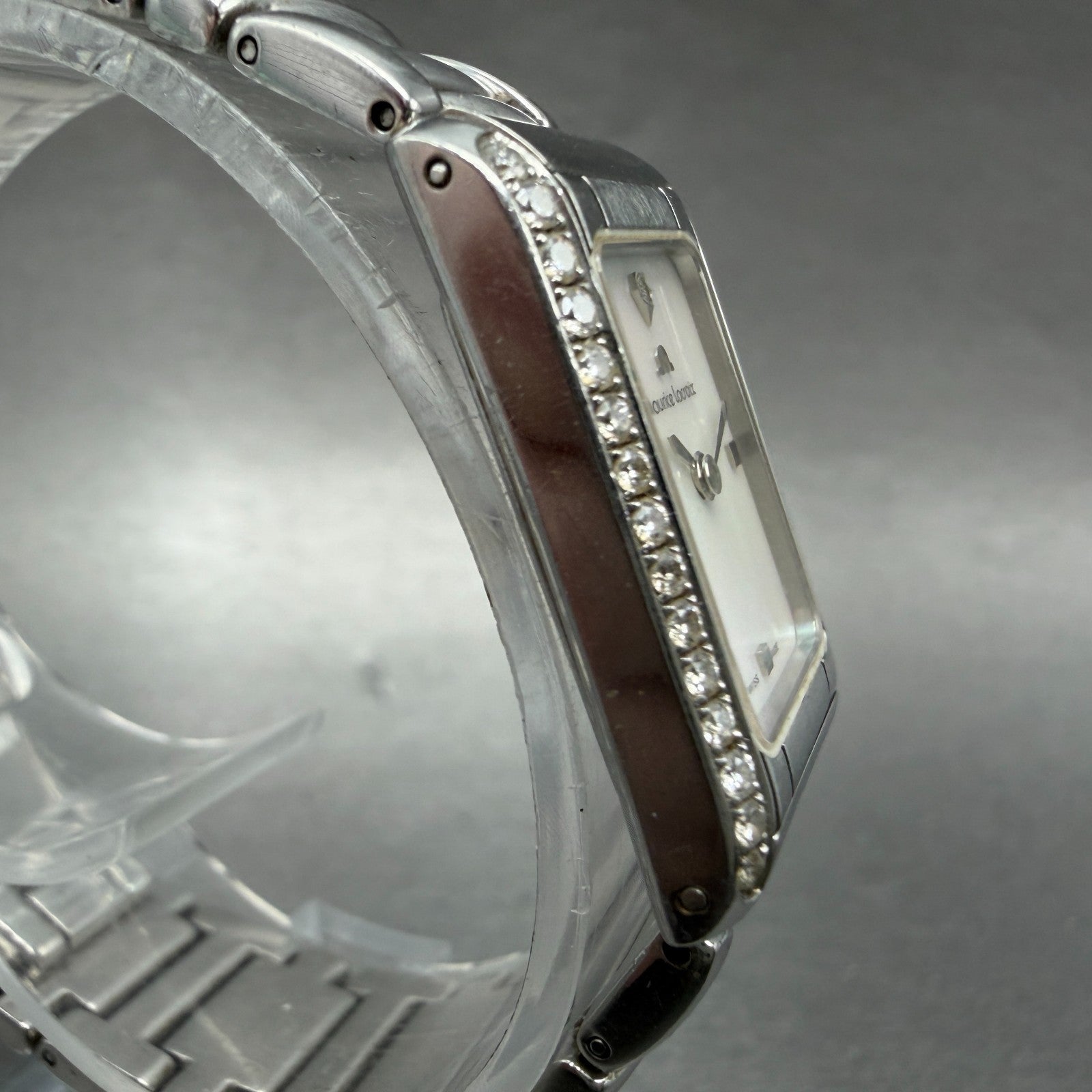 Maurice Lacroix Fiaba Tank Watch Women 19mm MOP Dial Steel Diamonds New Battery3