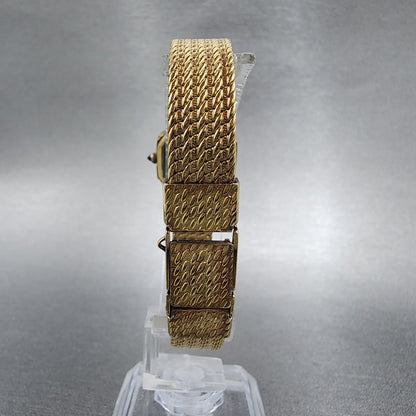 Seiko Exceline Watch Women 20mm Gray Dial Gold Tone 1221-5080 New Battery