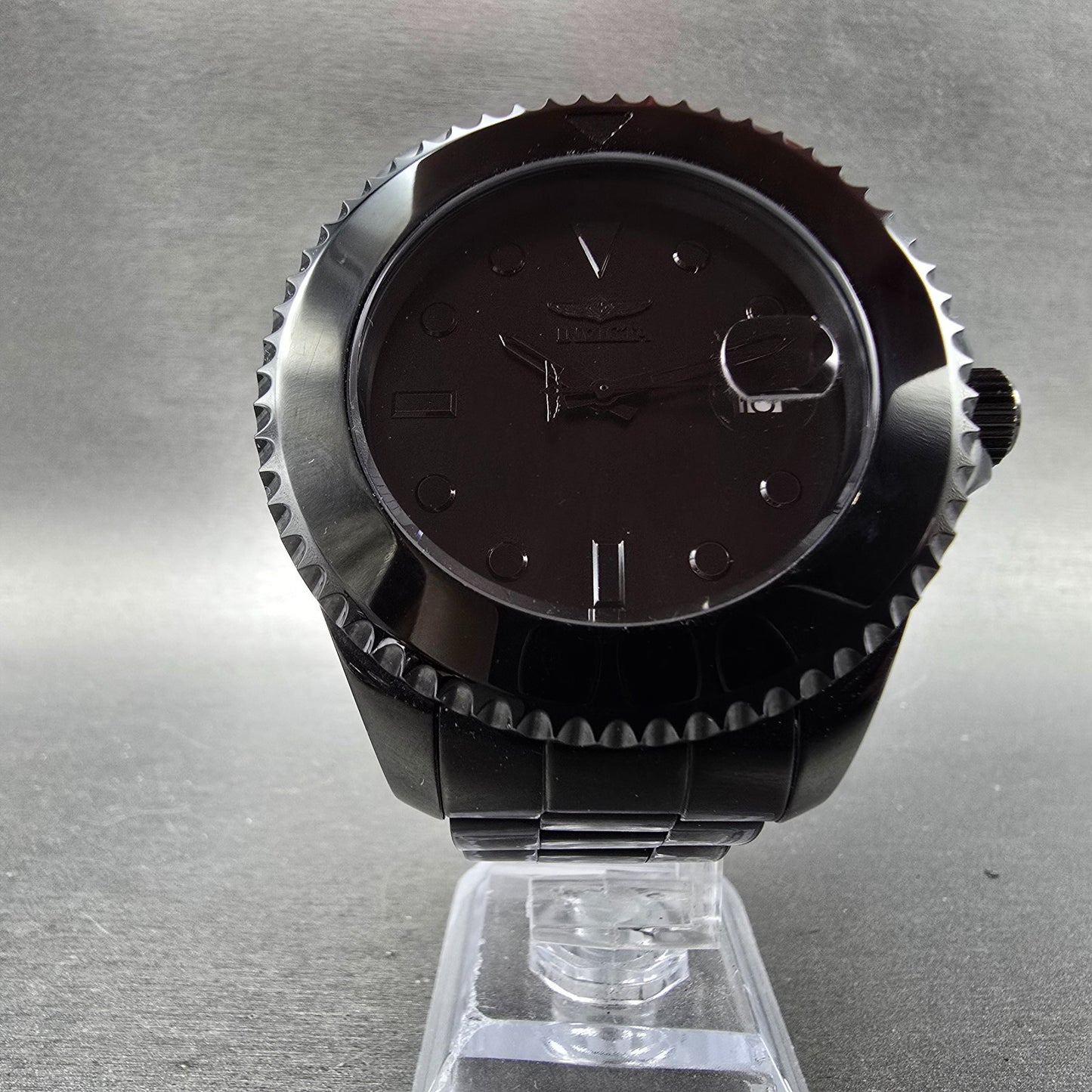 Invicta Pro Diver Automatic Watch Men 46mm Black Dial Black Round 35039 Runs5