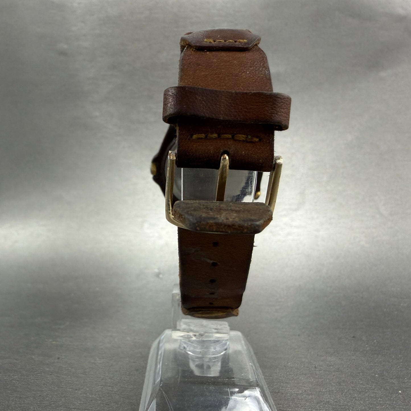 Timex Indiglo Watch Men 38mm Cream Dial Brown Tone Round New Battery VTG7