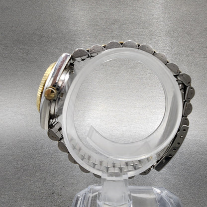 Seiko 5 Automatic Watch Women 24mm Champagne Dial Two Tone Daydate 42060510 Run6