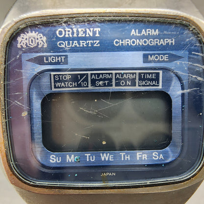Orient Digital Watch Men 36mm Blue Dial Silver Tone GS74110740 PARTS2