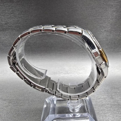 Seiko Coutura Watch Men 39mm White Dial Two Tone Date Gemmed 7N42-0DK0 New Batt8