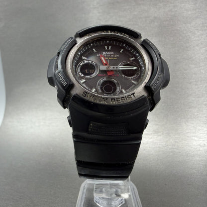 Casio GShock AWG101 Watch Men 48mm Gray Dial Black Alarm Chrono Solar Works5