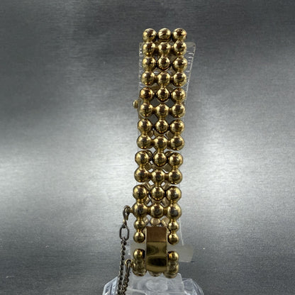 Seiko Watch Women 16mm Champagne Dial Gold Tone Round 1E20-0329 New Battery7