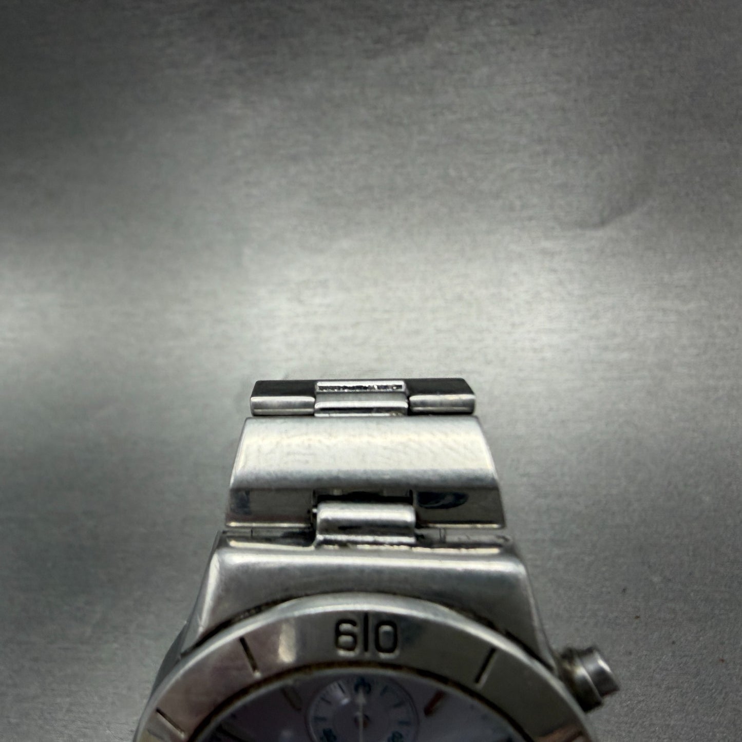 Citizen Wicca Chronograph Watch Women 35mm Blue Dial Silver Tone Date New Batt4