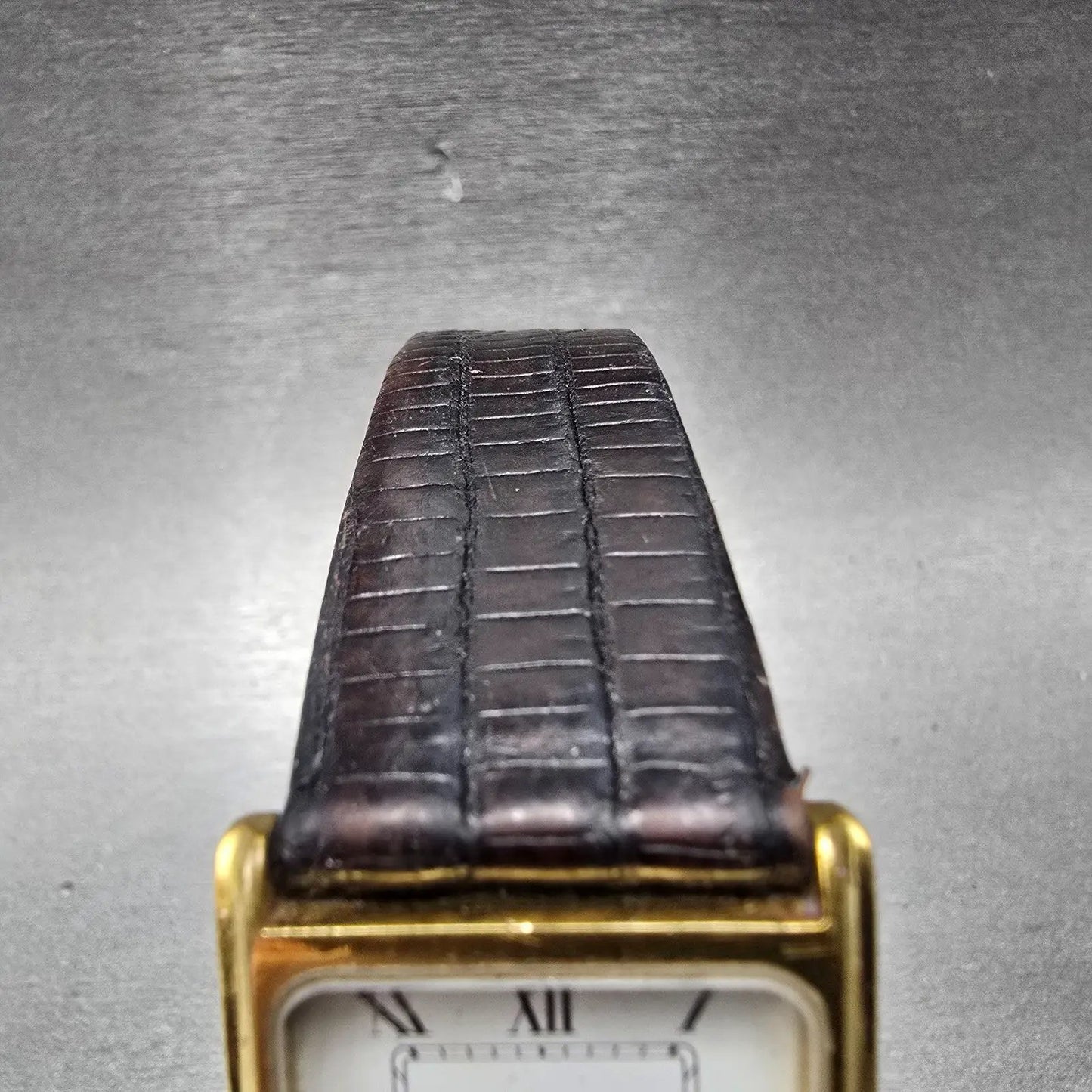Movado Tank Watch Men 25mm White Dial Gold Tone 20 1670 315 New Battery Vintage4