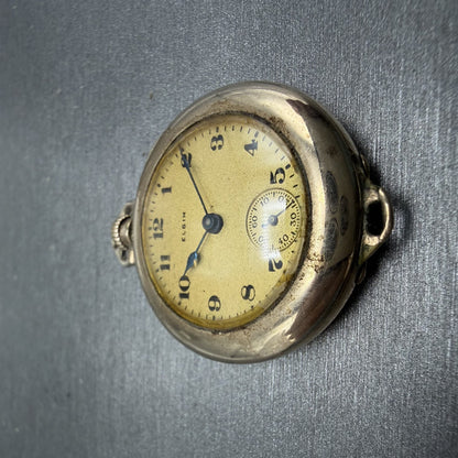 Elgin Pocket Watch 31mm Gold Dial Gold Filled Manual Wind Grade 463 Runs2