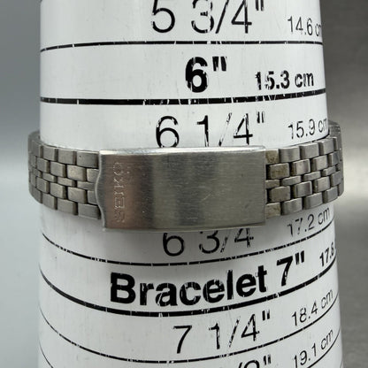 Seiko 5 Automatic Watch Women 25mm Silver Dial Steel Daydate 2906-0140 PARTS11