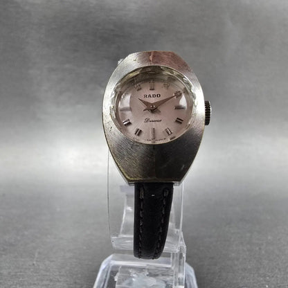 Rado Durance Watch Women 19mm Silver Dial Silver Tone Oval Manual Wind Runs VTG5