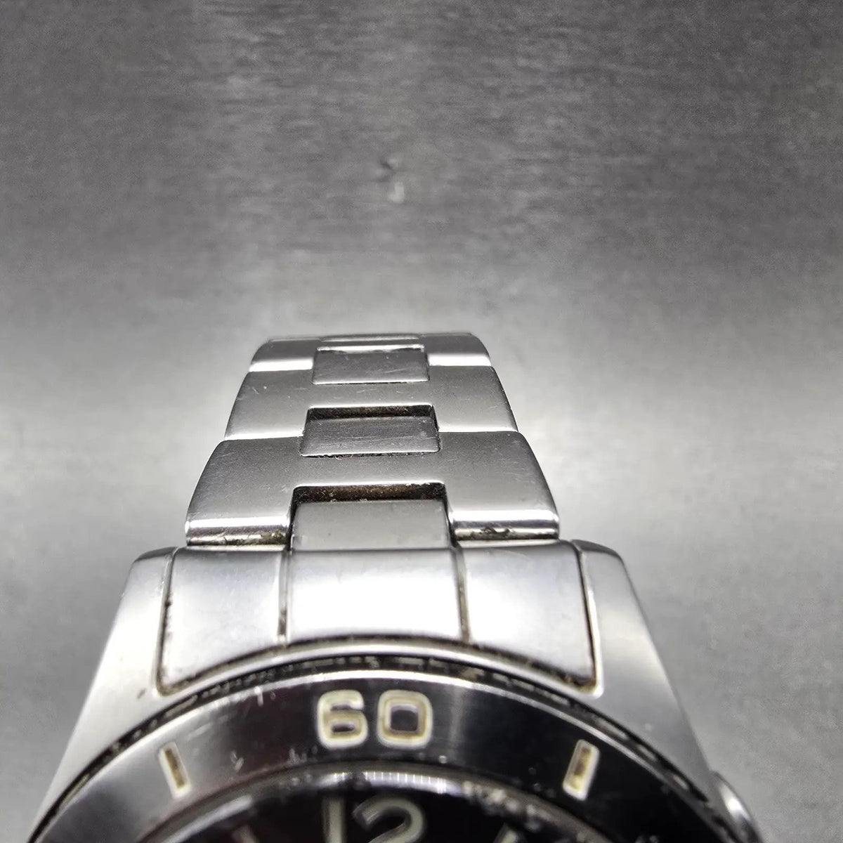 Casio Overland Watch Men 42mm Black Dial Steel Date Solar Round OVW-110 READ!!!J9