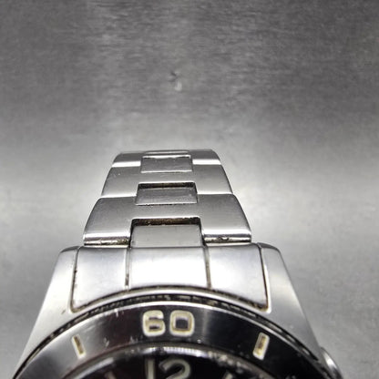Casio Overland Watch Men 42mm Black Dial Steel Date Solar Round OVW-110 READ!!!J9