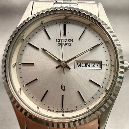 Citizen President Watch Men 35mm Silver Dial Silver Daydate Round New Battery1