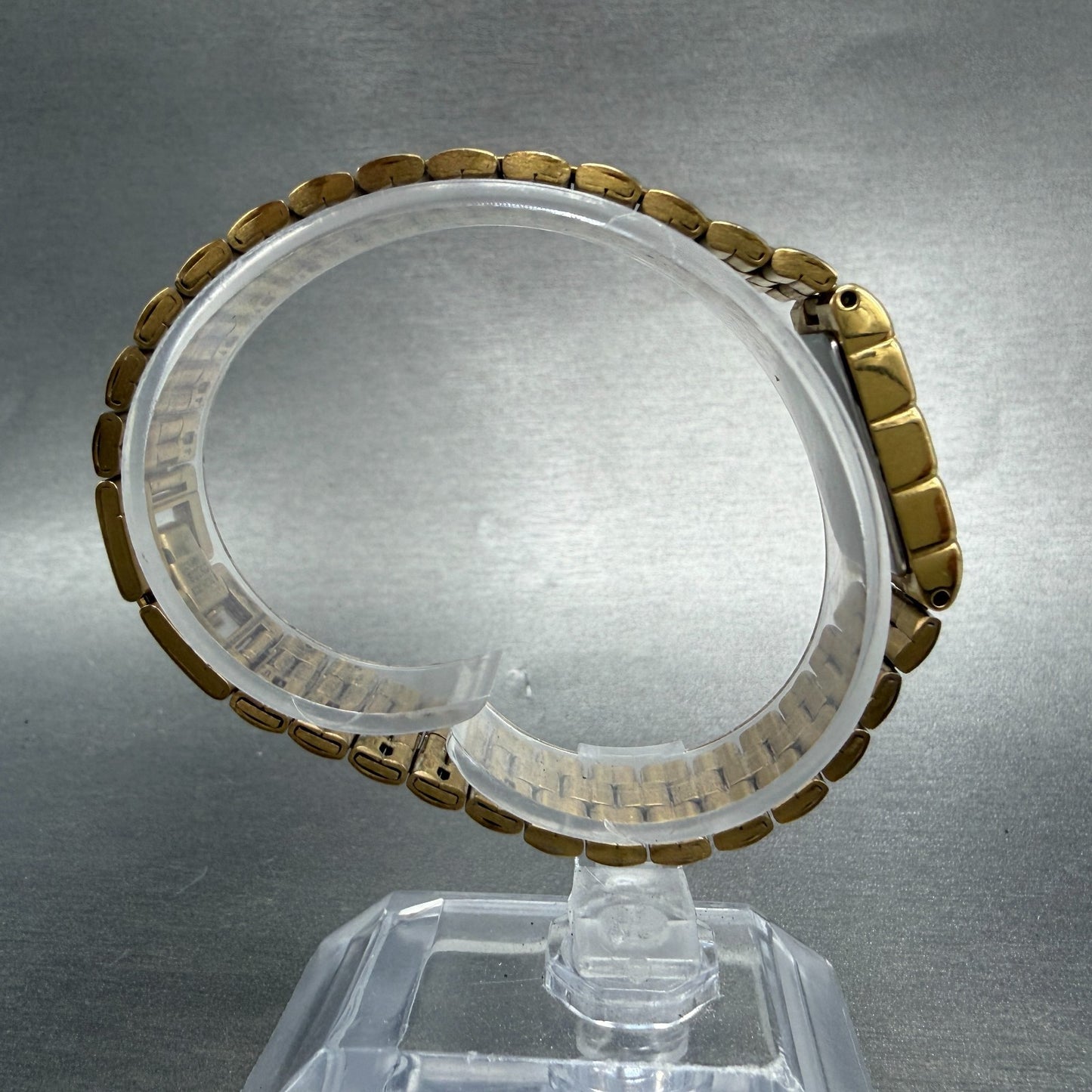 Seiko Tank Watch Women 16mm Champagne Dial Gold Tone 1N00-5G00 New Battery8