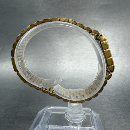 Seiko Tank Watch Women 16mm Champagne Dial Gold Tone 1N00-5G00 New Battery8