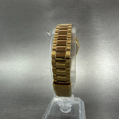 Seiko SQ Watch Women 24mm Champagne Dial Gold Tone Daydate 3e23-0a69 New Battery7