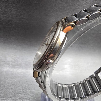 Seiko Avenue Watch Men 31mm Silver Dial Two Tone Round 7N01-6110 New Battery2