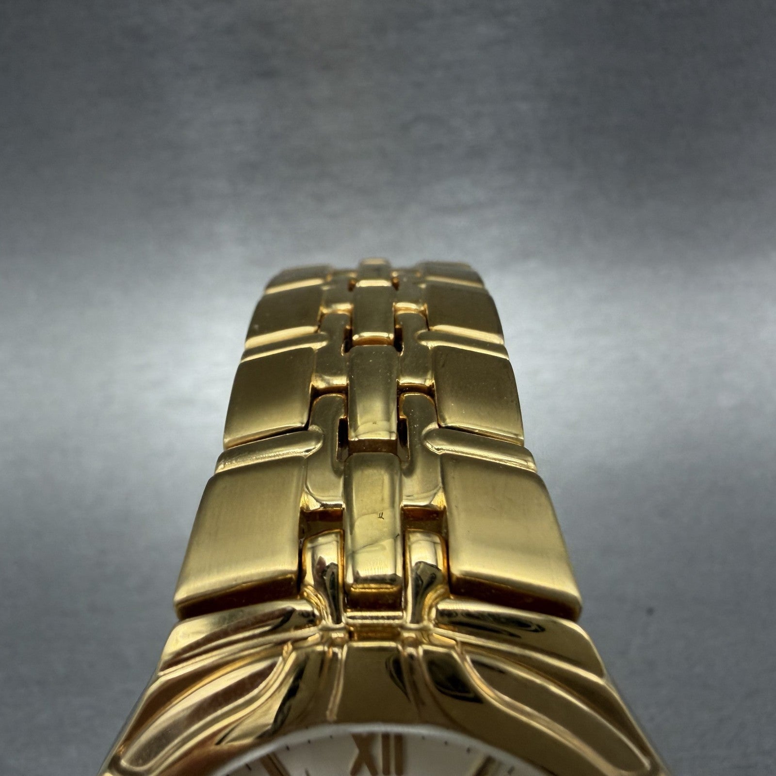 Seiko Watch Men 37mm White Dial Gold Tone Date Round 7N420BD0 New Battery4