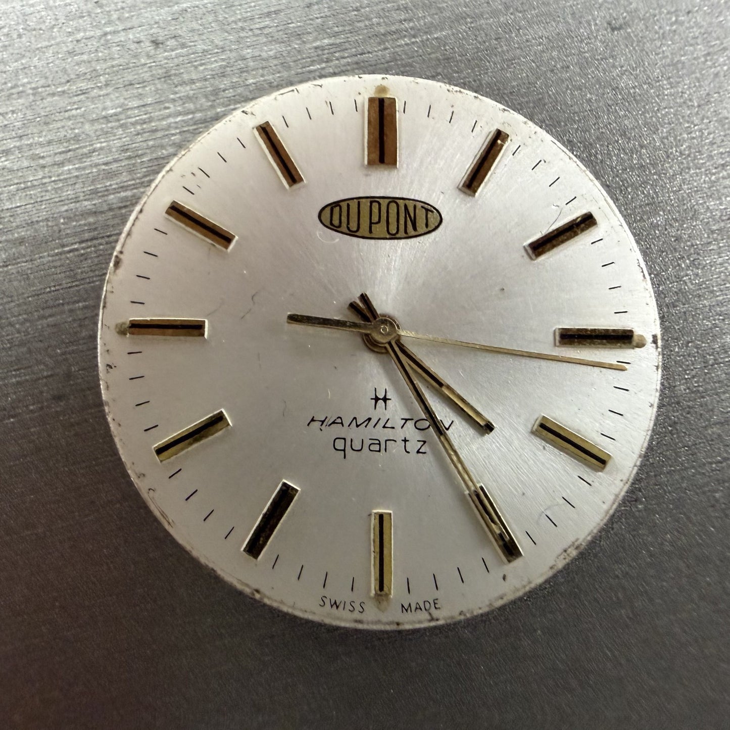Swiss 2T PUW 2501 2531 Spaceline Movenent Round Hamilton Dial Quartz PARTS1