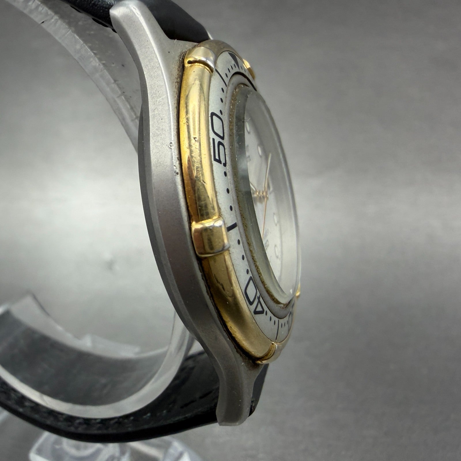Orient Jupiter Dive Watch Men 36mm Silver Dial Two Tone Date Round New battery3