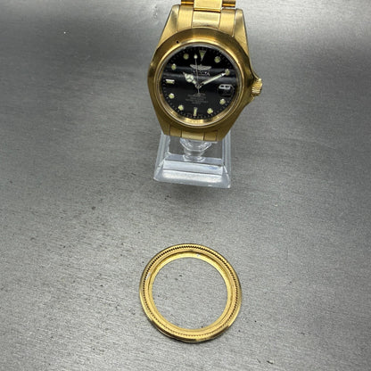 Invicta Pro Diver Watch Men 37mm Black Dial Gold Tone Date 8936 READ New Battery1