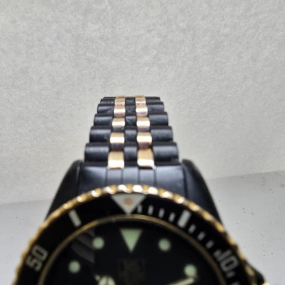 Tag Heuer Professional 1000 Watch Men 37mm Black Dial Two Tone Date New Battery4
