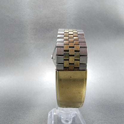 Seiko SQ Watch Men 35mm Cream Dial Two Tone Daydate Round 7123-8439 New Battery