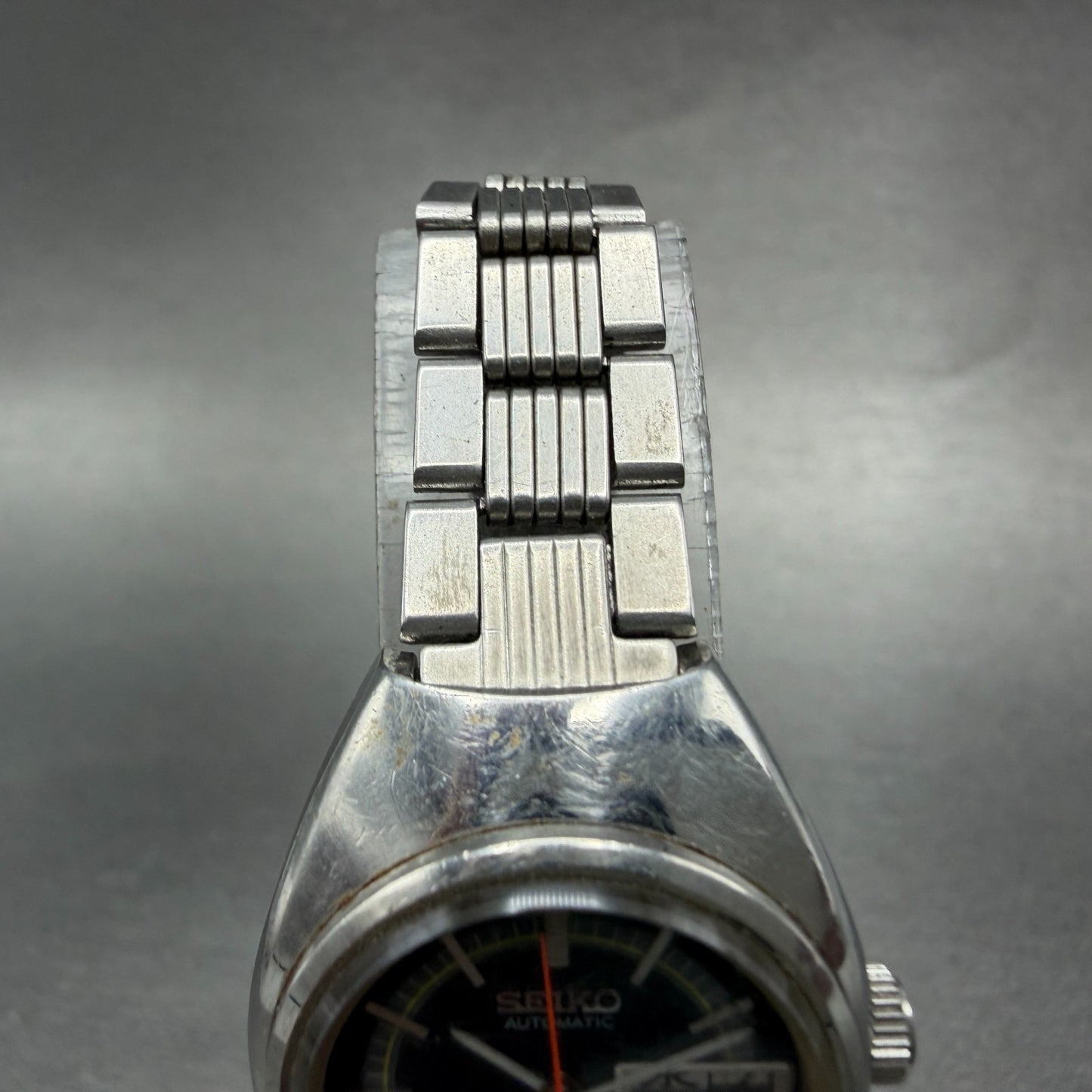 Seiko Automatic Watch Women 24mm Black Dial Silver Tone Daydate 2706-0090 Runs4