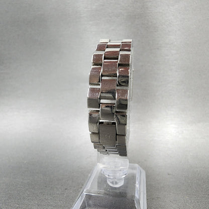 Bulova Tank Watch Women 15mm Silver Dial Silver Tone Rectangle 96L70 New Battery7
