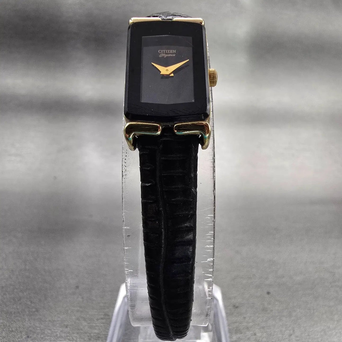 Citizen Elegance Watch Women 13mm Black Dial Gold Tone 5420-S21966 New Battery5