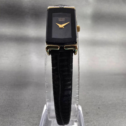 Citizen Elegance Watch Women 13mm Black Dial Gold Tone 5420-S21966 New Battery5