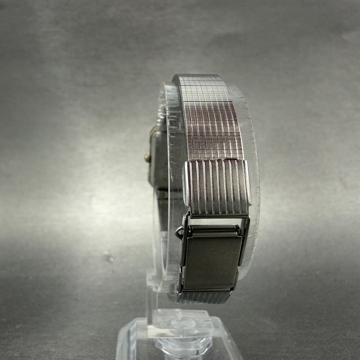 Seiko Tank Watch Women 18mm Silver Dial Silver Tone 7321-5810 New Battery VTG7